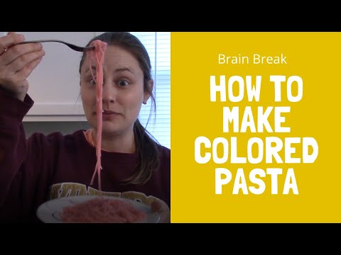 How To Make Colored Pasta