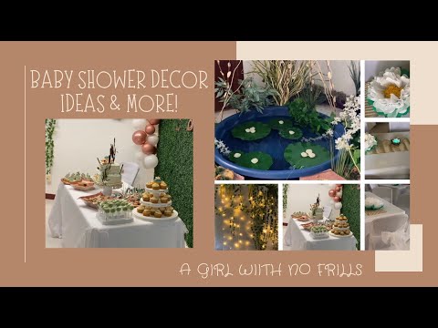 Baby Shower Party DIY Decor | LILY PAD THEME | Telugu Vlogs from USA | agirlwithnofrills
