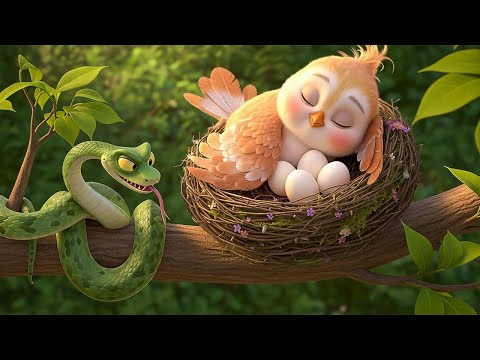 Can Mama Bird Save Her Eggs? | Emotional story | Forest stories | Animated Short Film