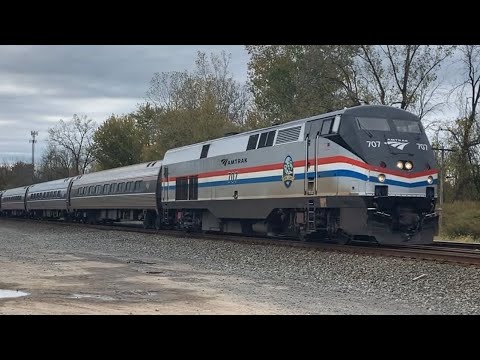 Amtrak P288 Empire Service at Attridge Rd in North Chili, NY 10-14-19