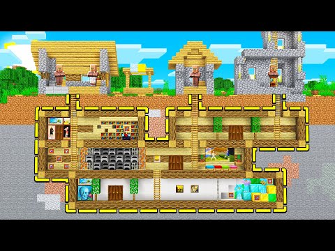 How to Build a SECRET Undetectable VILLAGE BASE in Minecraft! (NO MODS!)