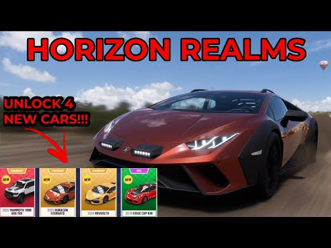 Forza Horizon 5 - How To Unlock ALL NEW CARS - HORIZON REALMS UPDATE - Lamborghini HURACAN STERRATO