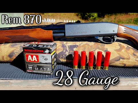 Remington 870 Express 28 Gauge Review \u0026 Shoot - Paper Steel \u0026 Clays
