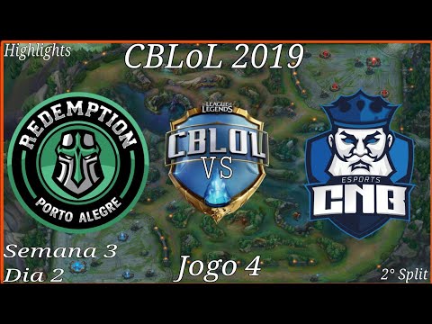 CBLoL 2019 Redemption vs CNB HIGHLIGHTS do Jogo 4.