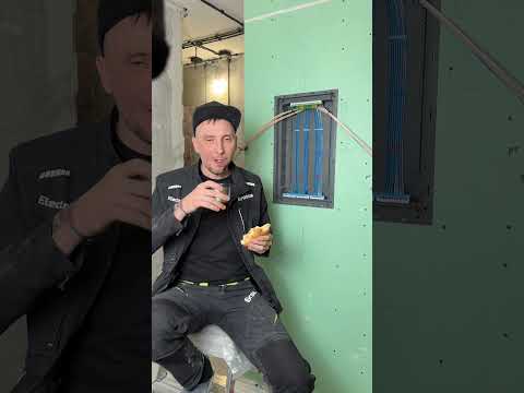 Работа 8 часов, видеомонтаж 25 часов. #электрик #electric_70