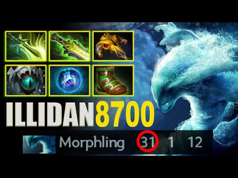 Dota 2 - ILLIDAN Morphling 8700MMR 3x RAMPAGE ( 31Kill | 1Dead ) RATED! 6.87 patch