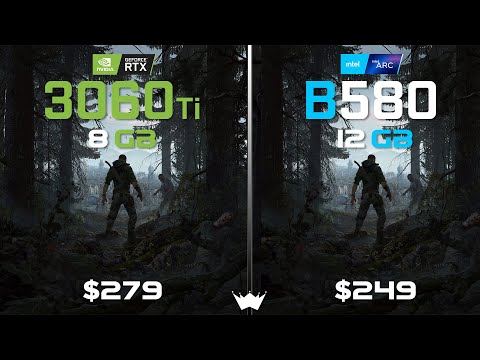 RTX 3060Ti 8GB vs ARC B580 12GB | Tested in 10 Games | 1440P