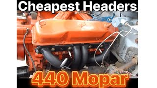 ￼ Installing the Cheapest , and wrong Headers 440 Dodge truck D150