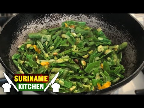 Surinaamse Sim (Sem) Tarkarie Gerecht | Surinamese Hyacinth Bean (lablab) | Suriname Kitchen