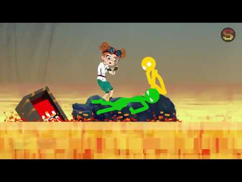 Stickman   FLOOR IS LAVA   Minecraft Animation