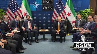 FULL EVENT: President Trump Holds a Bilateral Meeting with the President of Syria - 07/08/26