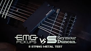 Video thumbnail for EMG 808 vs Seymour Duncan Blackouts - 8 String Metal Test by Alex Chichikailo