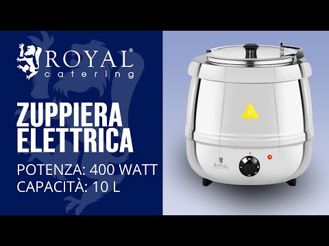 Video - Zuppiera elettrica - 10 L - 400 W - Acciaio inox