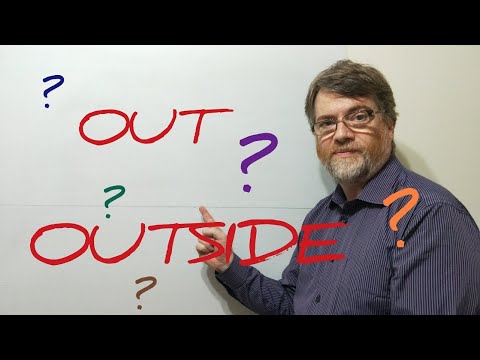 English Tutor Nick P Lesson (444) The Difference Between Out and Outside
