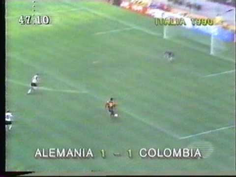 Freddy Rincón gol  Colombia vs West Germany , narracion de roberto hernandez jr