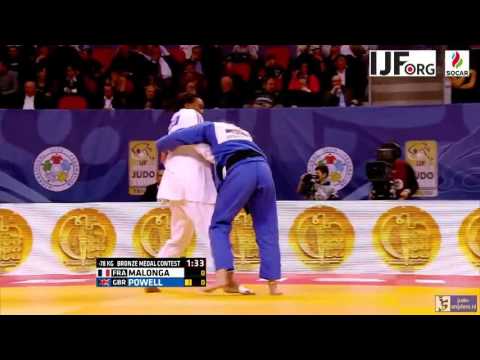 Judo 2016 Grand Prix Tbilisi: Malonga (FRA) - Powell (GBR) [-78kg bronze