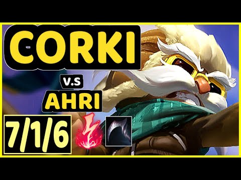 FROGGEN (CORKI) vs AHRI - 7/1/6 KDA MID CHALLENGER GAMEPLAY - NA