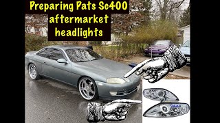 Lexus Sc300 Sc400 aftermarket headlight prep