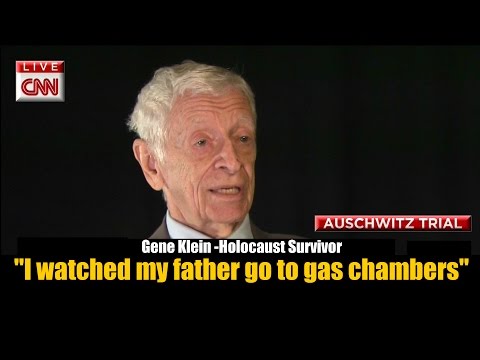 Gene Klein - Auschwitz Survivor Speaks Out For Justice in SS Guard Oskar Groning Trial