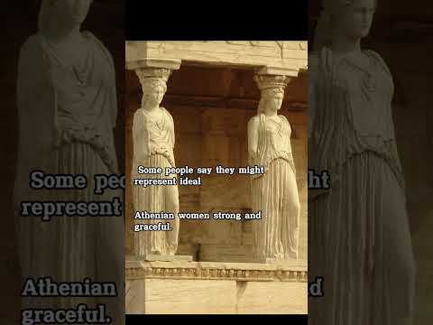 The Caryatids are six female statues #history #art  #painting