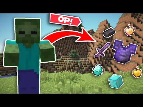 Minecraft, but Mobs drop OVERPOWERED items...