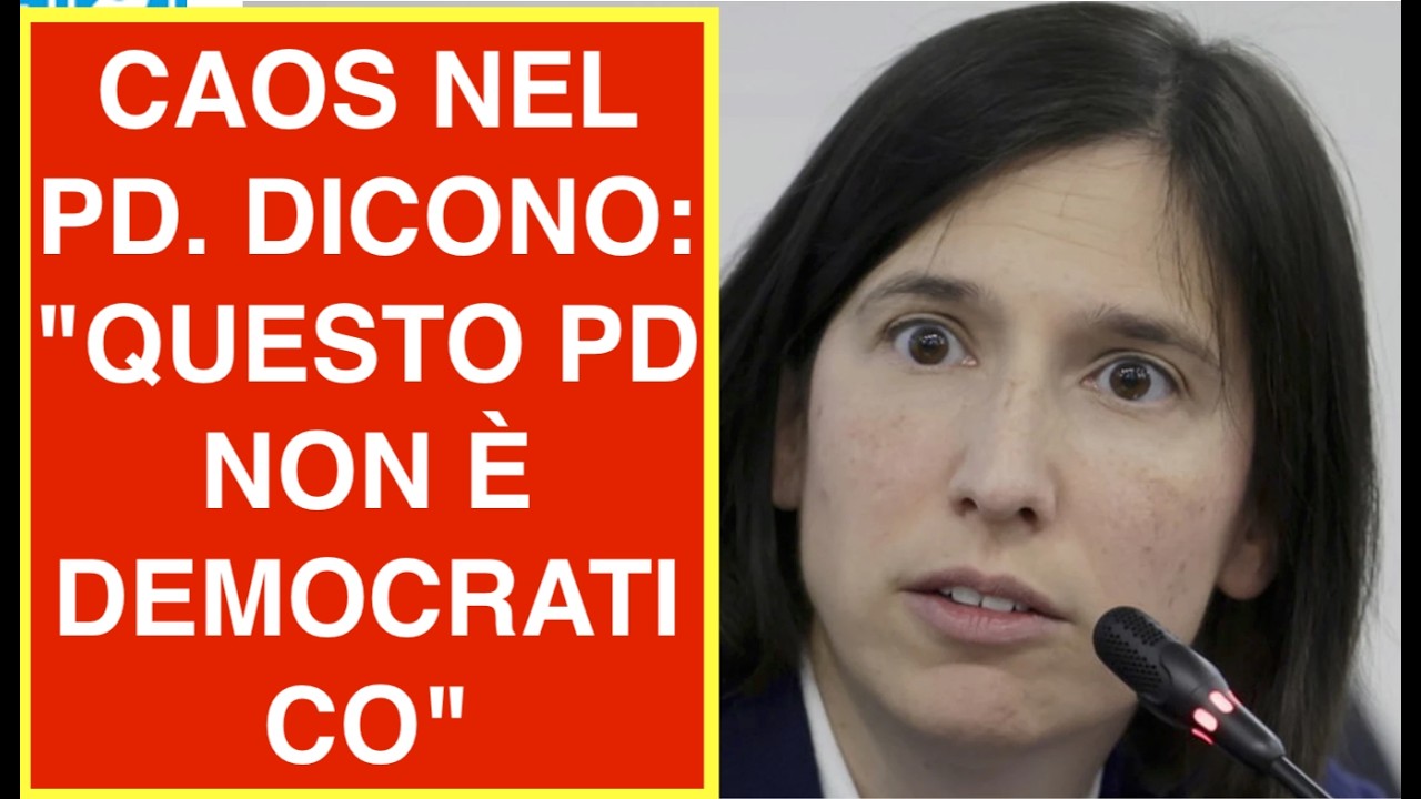 CAOS NEL PD. DICONO: "QUESTO PD NON È DEMOCRATICO"