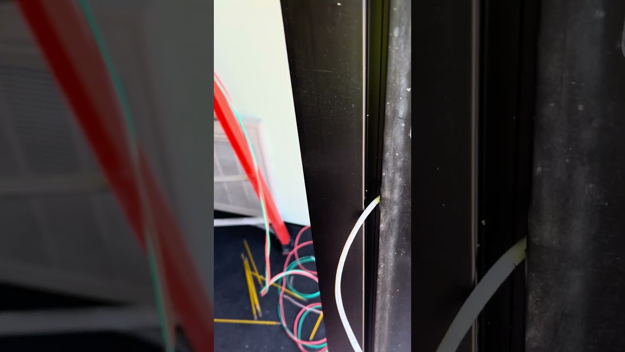 Wiring for Door Frame Reader on Access Control #accesscontrol #networkinfrastructure