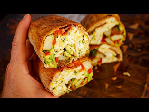 Two 300 Calorie Breakfast Burritos