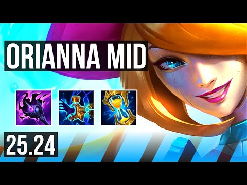 ORIANNA vs AKALI (MID) | Good KDA: 8/1/17 | KR Master | 25.24