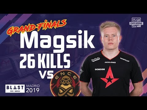 CS:GO POV - Magisk 26 kills vs ENCE on Train @ BLAST Pro Series Madrid 2019 Grand Finals