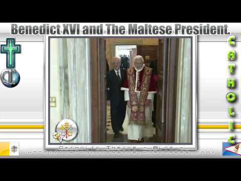 Benedict XVI and The Maltese President.