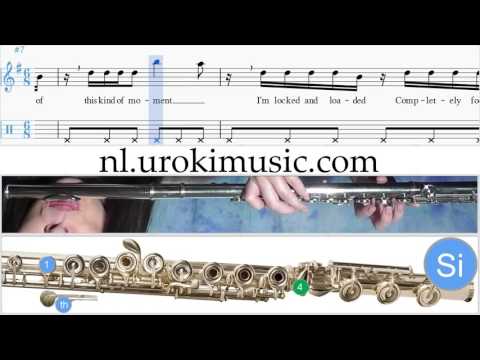 Fluit Leren Spelen Ariana Grande Dangerous Woman Fluitles Deel#2 Studie Klasse Muzieknoten Bladmuzie