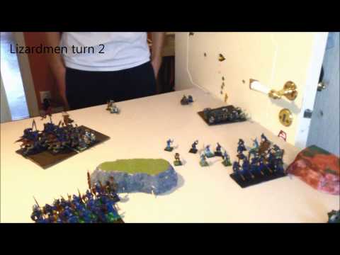 Warhammer Fantasy Dwarfs vs Lizardmen
