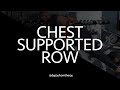 Chest supported row | Seal row