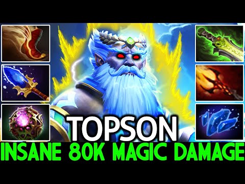 TOPSON [Zeus] Insane 80K Magic Damage Nonstop Spam Skills Dota 2