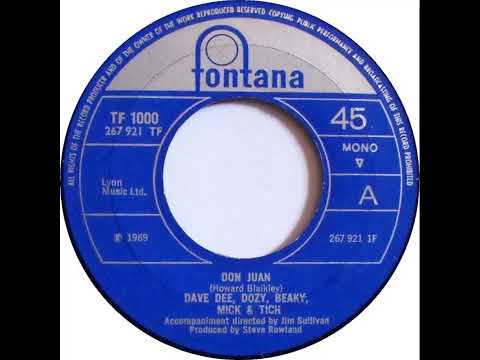 UK New Entry 1969 (46) Dave Dee, Dozy, Beaky, Mick & Tich - Don Juan