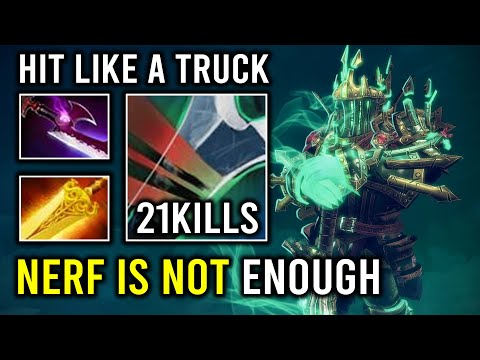 Nerf is Not a Problem 1v5 Hyper Carry Radiance Max Slotted Wraith King Against Spectre Dota 2