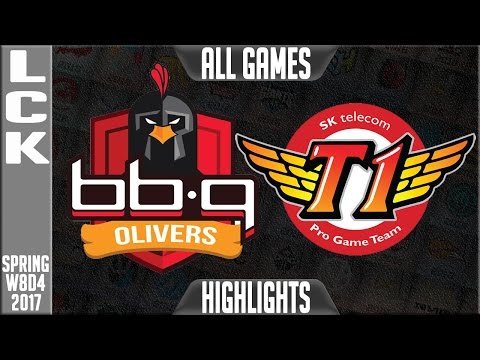 bbq Olivers vs SKT T1 Highlights All Games - LCK Week 8 Day 4 Spring 2017 BBQ vs SKT All Games