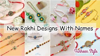 Types of Rakhi with names/new rakhi design 2024/latest rakhi design/rakshabandhan rakhi/rakhi making