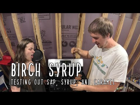 Making Birch Syrup - Turning sap into syrup