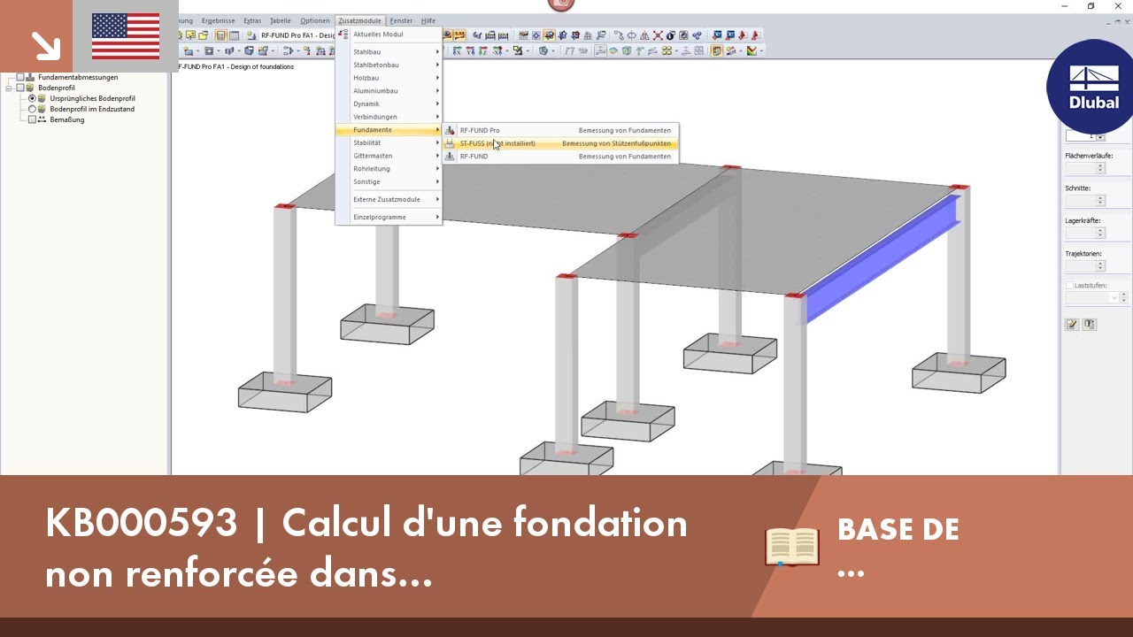 KB000593 | Calcul d&#39;une fondation non renforcée