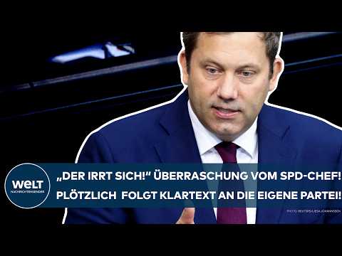 LARS KLINGBEIL: Klartext vom Finanzminister! "Die nächsten Jahre werden uns viel Kraft kosten!"