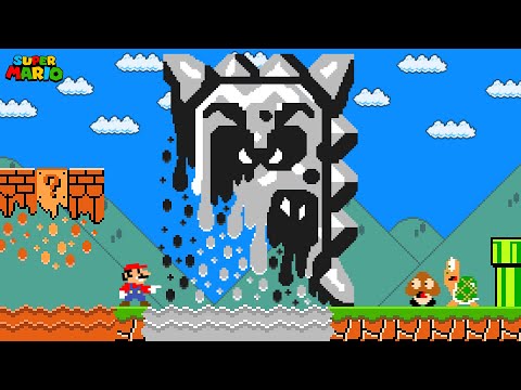 Super Mario Bros. but Everything Mario Touches MELTS