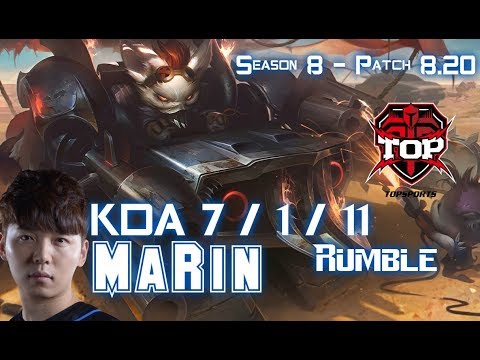TOP MaRin RUMBLE vs AATROX Top - Patch 8.20 KR Ranked