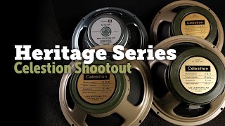 Video thumbnail for Celestion Heritage Series Shootout, G12-65, M-67 greenback and H greenbacks by Zilla Cabs