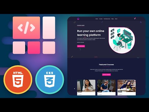 Build An Animated and Responsive Website Using HTML and CSS 3 Tutorial - Master Flexbox and Grid