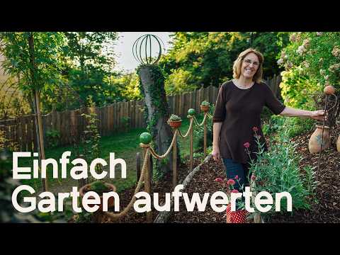 DIY: 12 einfache, natürliche Dekobeispiele, die jedem Garten das gewisse „Etwas“ verleihen! 🤗🌼