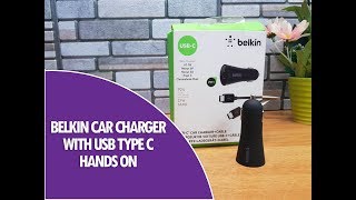 Belkin Fast Charge USB-C Autolader 27W Opladers