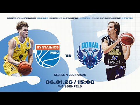 Syntainics MBC v Donar Groningen |  Jan 6, 2025, 3:00 PM | ENBLeague 2025/26