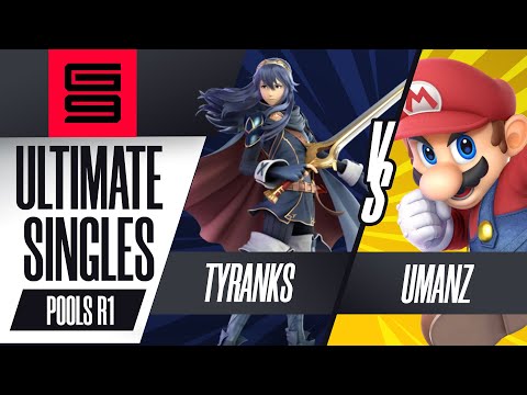 Tyranks (Lucina) vs umanz (Mario) - Ultimate Singles Pools Winners Semi-Final  - Genesis 9